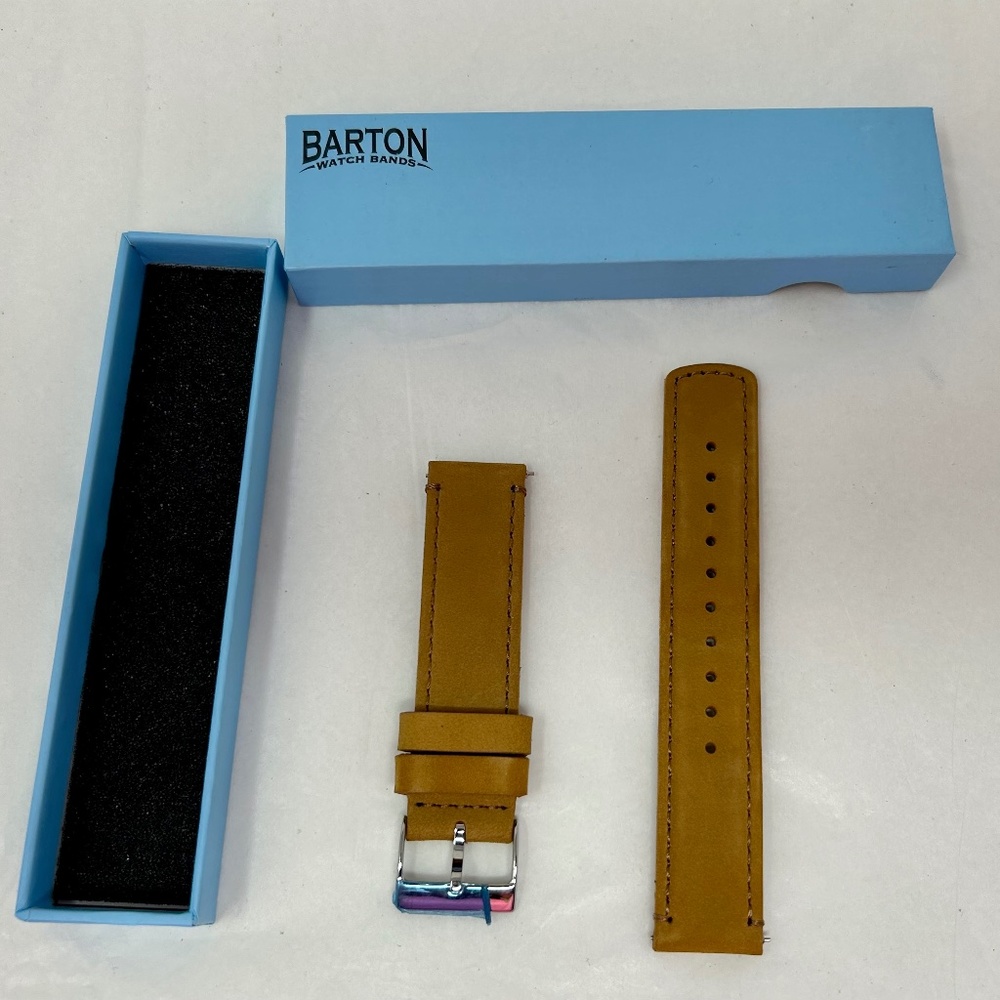 new Barton watch band suede tan